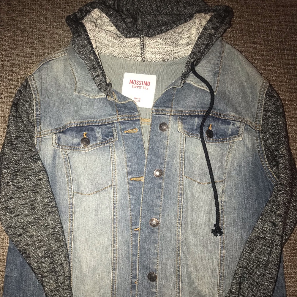 LIKE NEW! Denim Hoodie Jacket